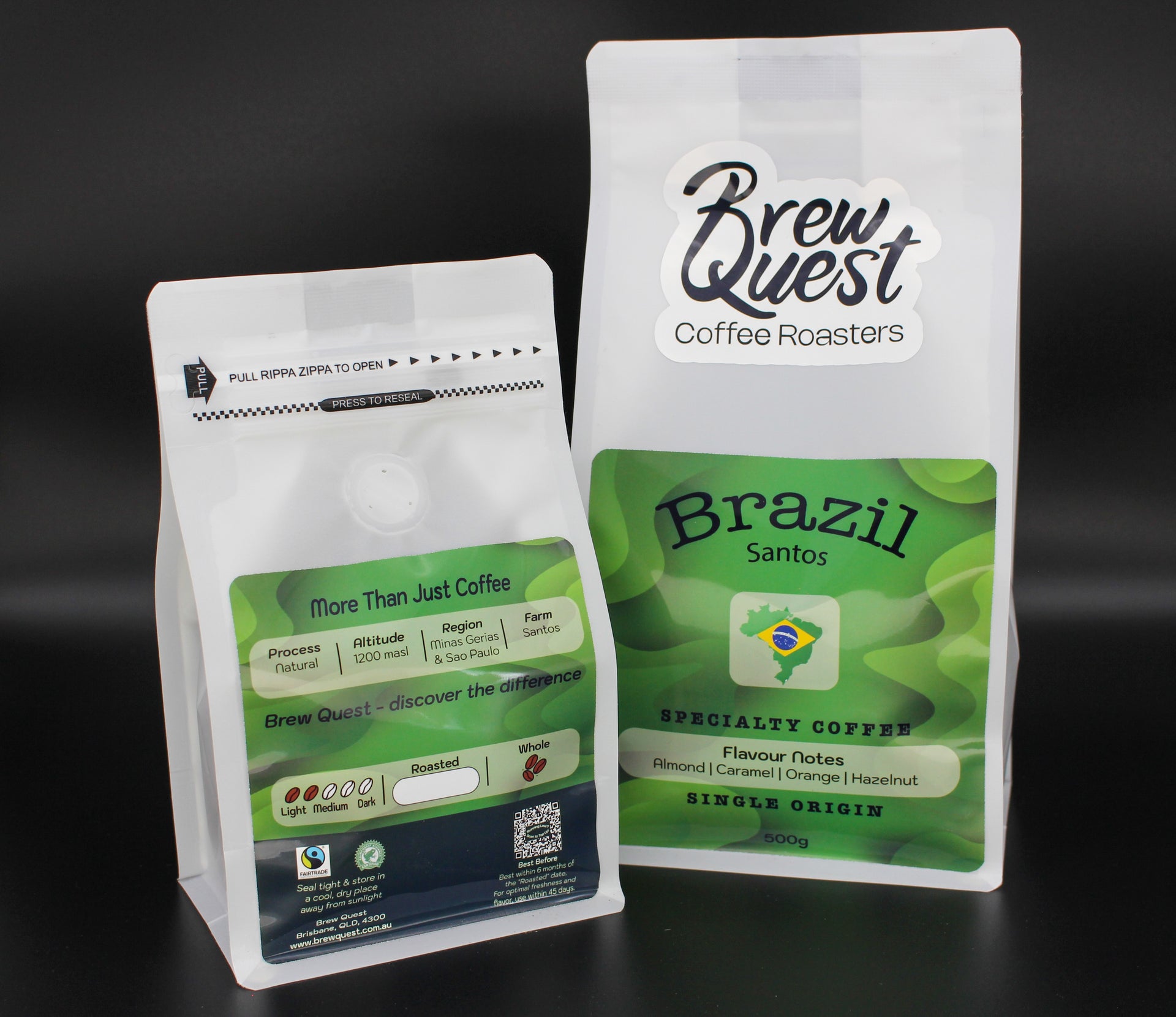 Brazil Santos coffee bag 500g